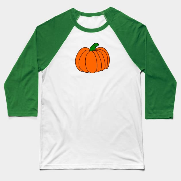 Pumpkin Baseball T-Shirt by traditionation